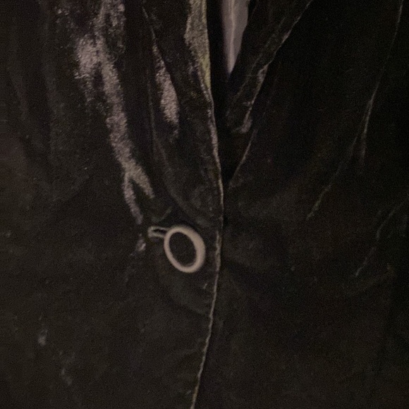 Ellen Tracy velvet one button blazer jacket formal holiday party evening 8 - Picture 3 of 4